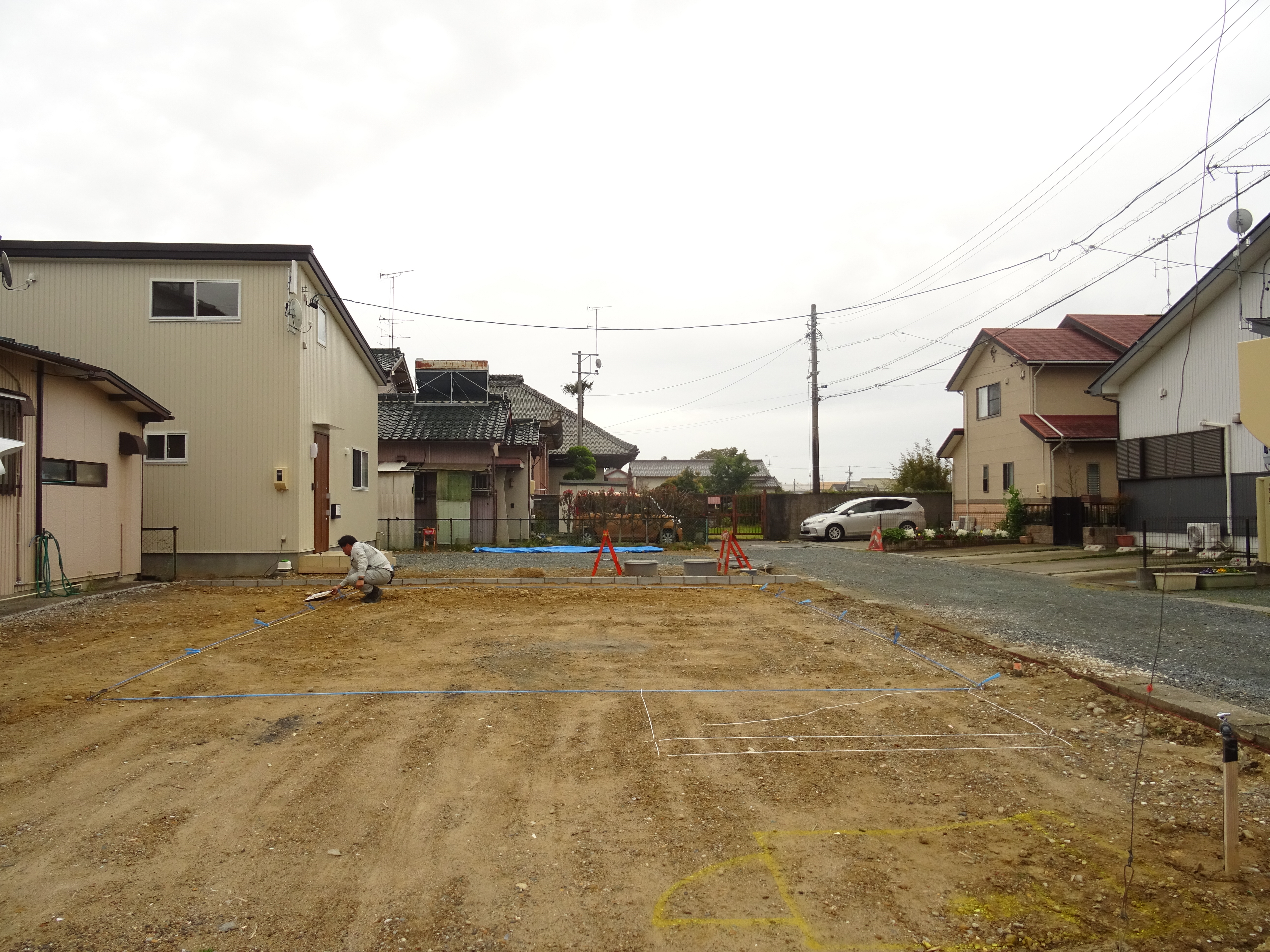 浜松市の注文住宅会社のエコーアートが新築する現場の状況写真