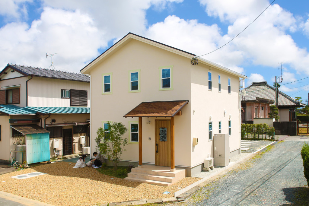 浜松市の注文住宅会社のエコーアートが行う完成見学会会場の外観写真