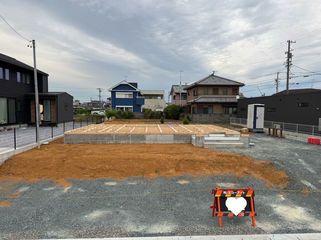 浜松市の注文住宅会社の工務店のエコーアートが 行った土台敷工事完了の写真