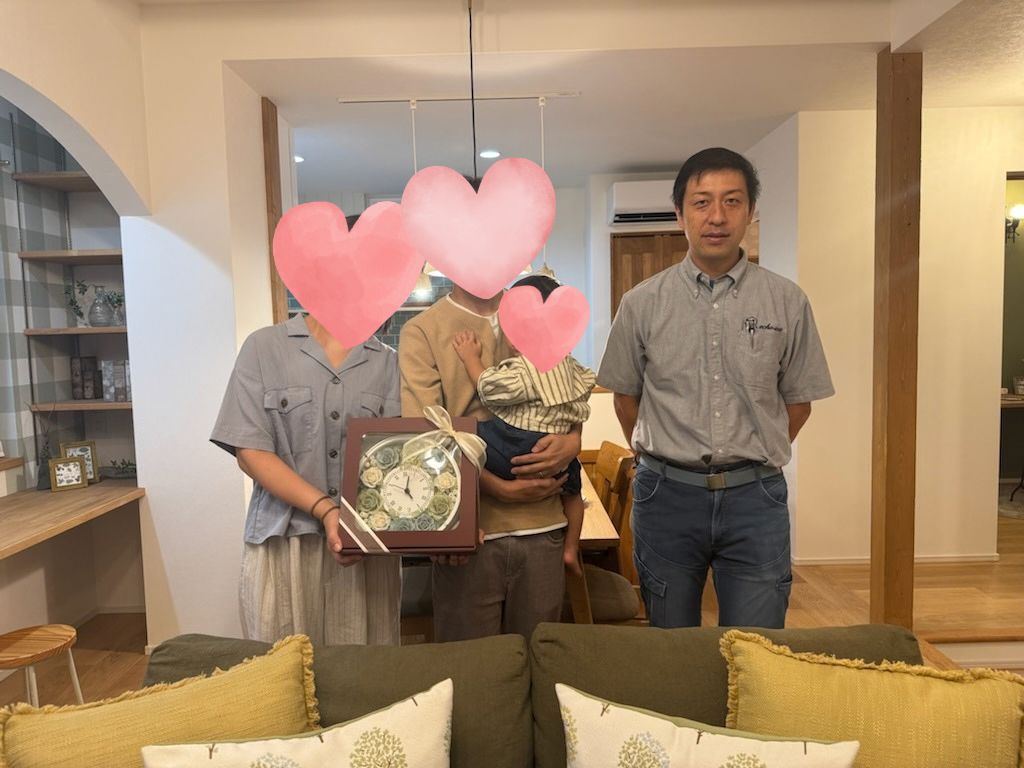 浜松市の注文住宅会社の工務店のエコーアートが行ったお引渡しの写真